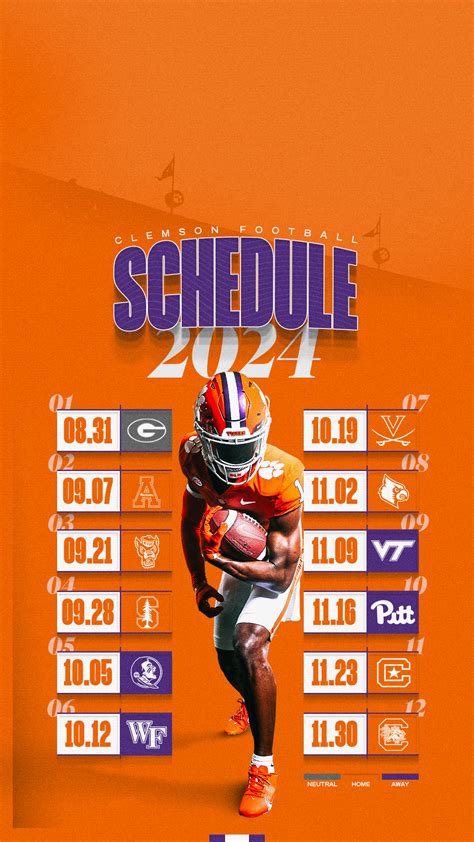 clemosn football schedule|clemson football schedule 2024 season.